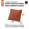 Classic Accessories Montlake FadeSafe Patio Chair/Loveseat Back Quilted Cushion, 25x22x4 Inch, Spice 62-064-QSPICE-EC - alternate 5